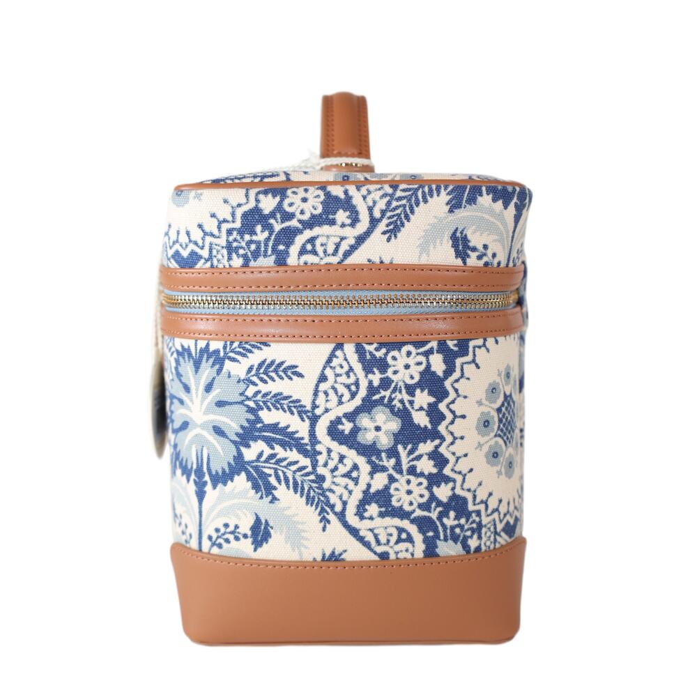 Spartina 449 Travel Accessory Train Case - Peeples Song Park Palms - Blue - NWT - Picture 4 of 7